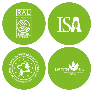 Unsere Qualifikationen - RAL Baumpflege - ISA - Fachverband geprüfter Baumpfleger - Terrafit